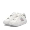 Rieker Laced Platform May Trainer - White Silver